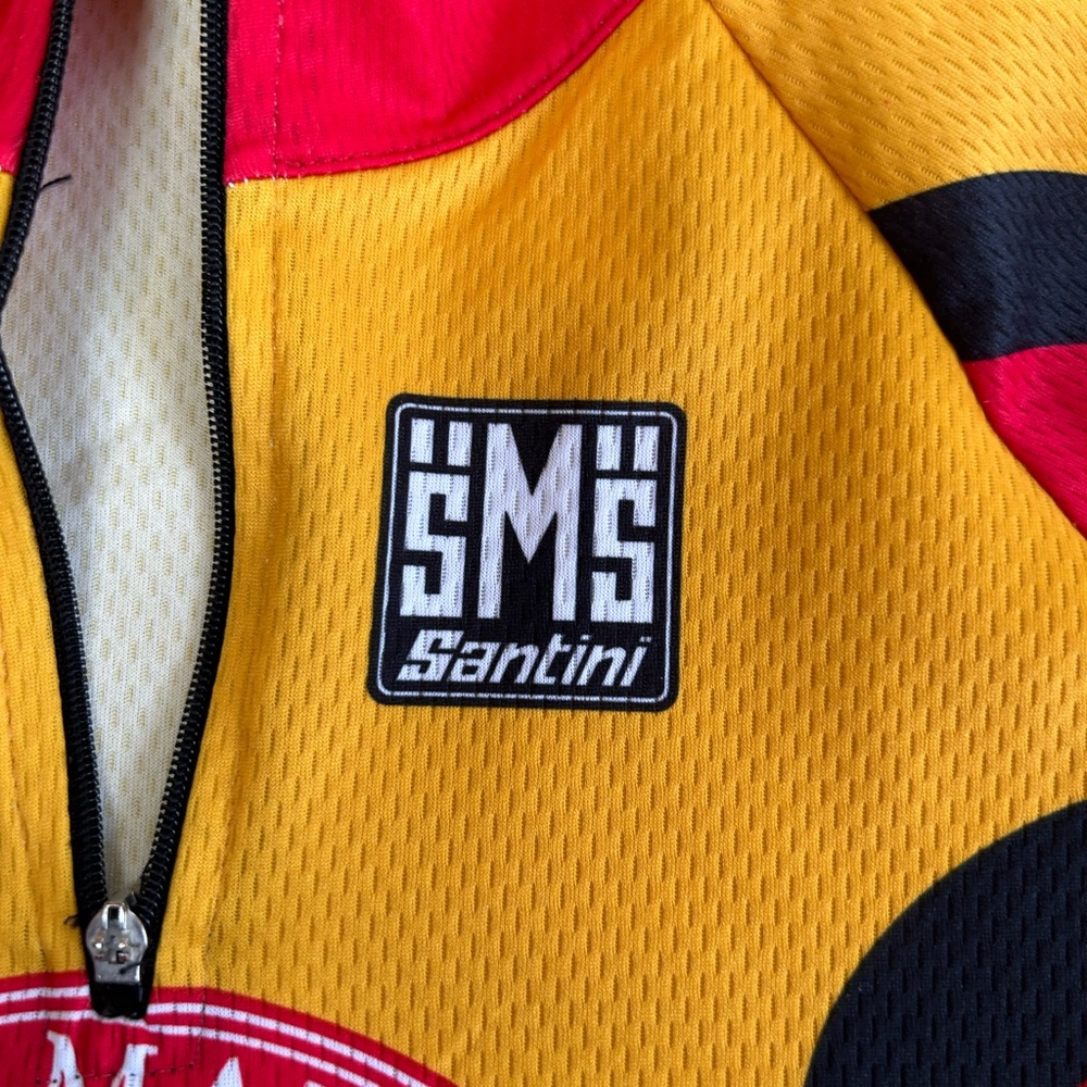 SMS Santini cycling jersey red/gold w/back pockets.Chianti Classico. Size XXL. - Picture 7 of 12